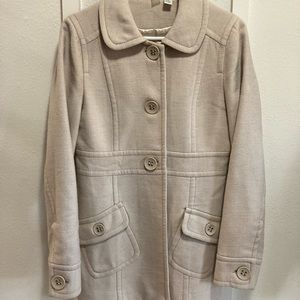 Small cream pea coat. Unknown Nordstrom brand. Small